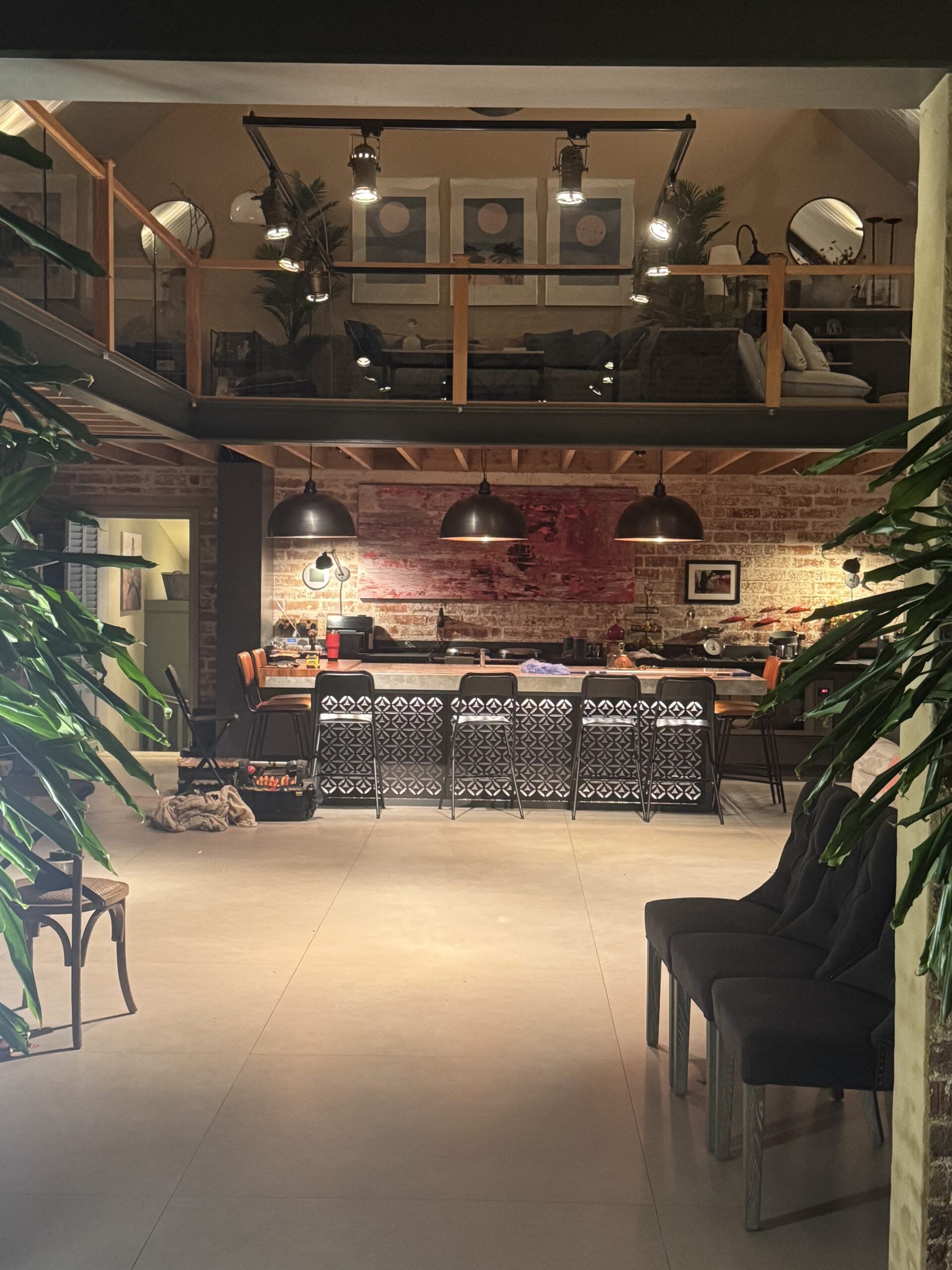 About Us KItchen lights installation